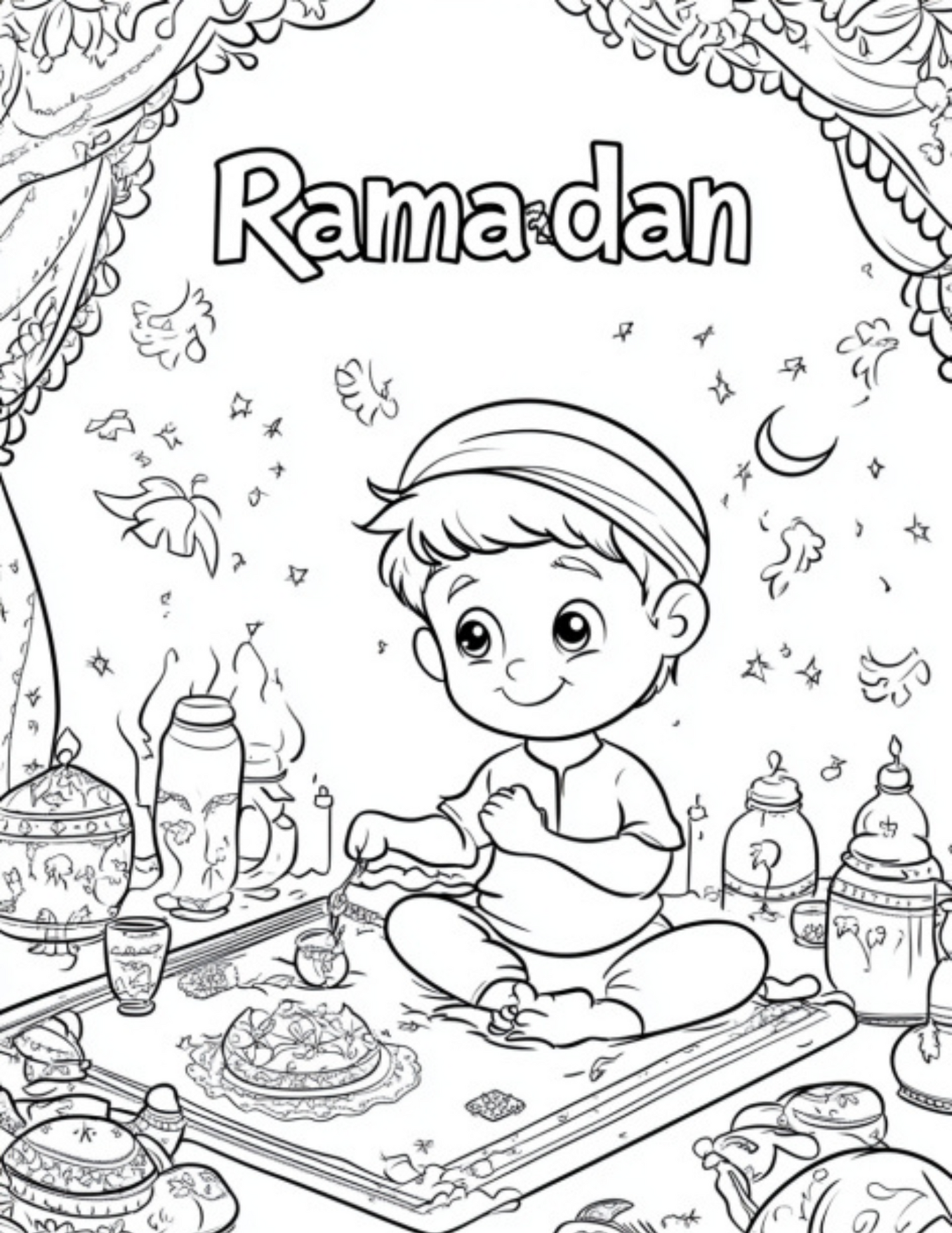 Arabic Coloring Sheets